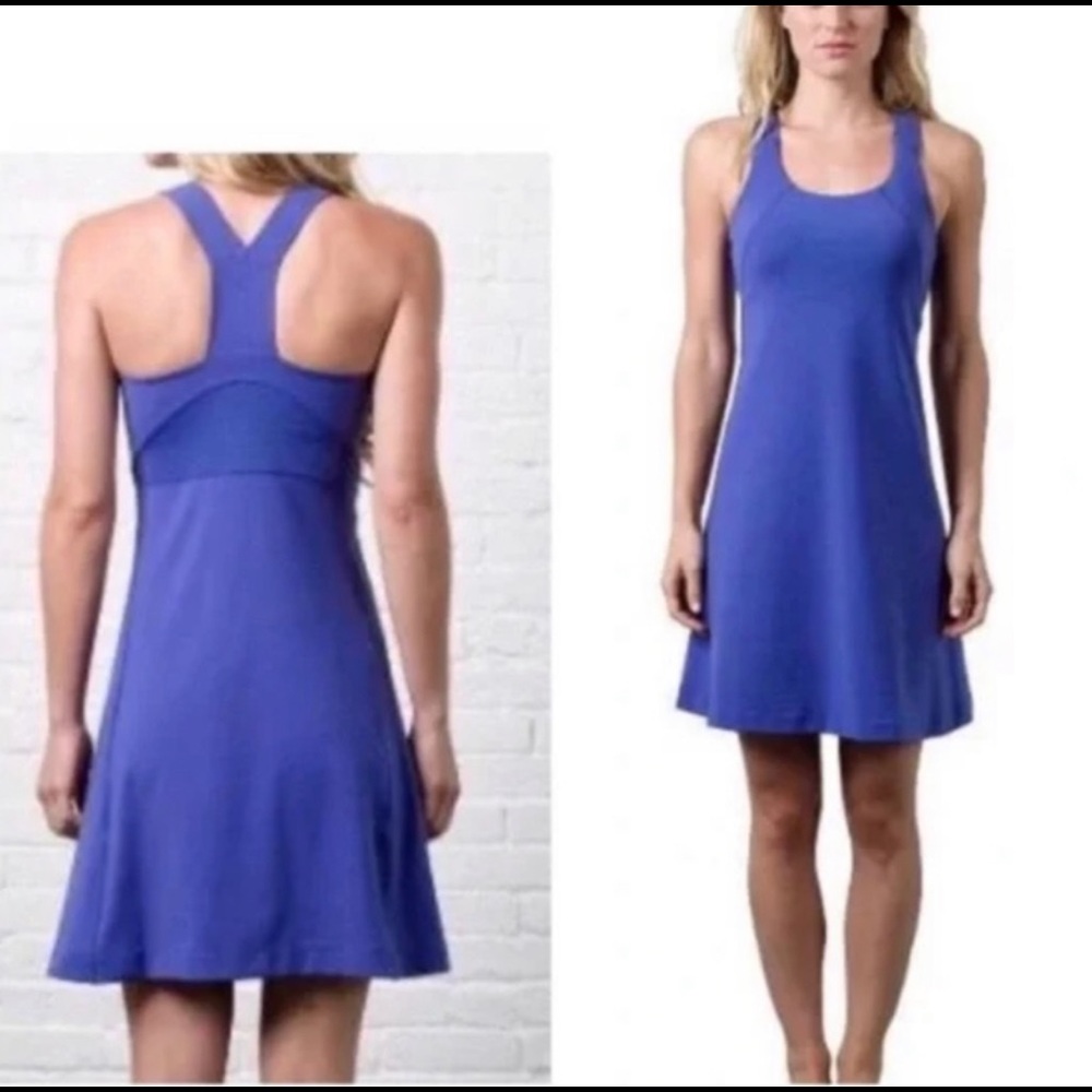 CRANE & LION lavender racer back yoga dress